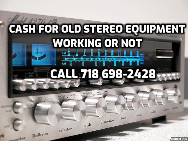 Get Cash for old Stereos