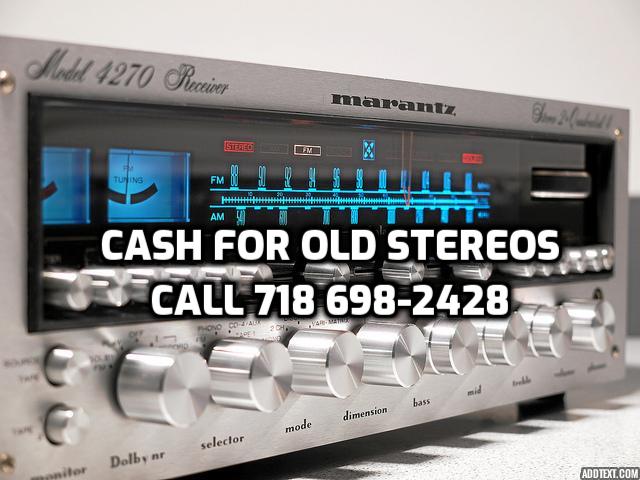 Immediate Cash For Old Stereos