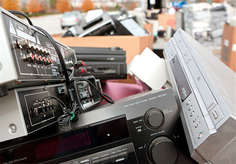 recycle old stereo and audio equipment